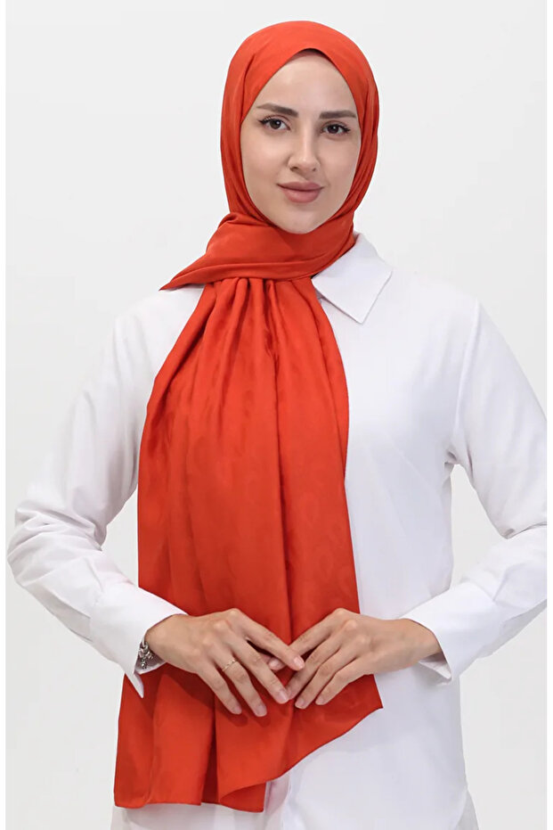 Madame Mary Damla Jacquard Shawl 19085-13 Tile