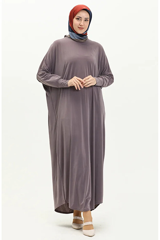 Batwing Sleeve Loose Dress 2000-19 Light Lilac