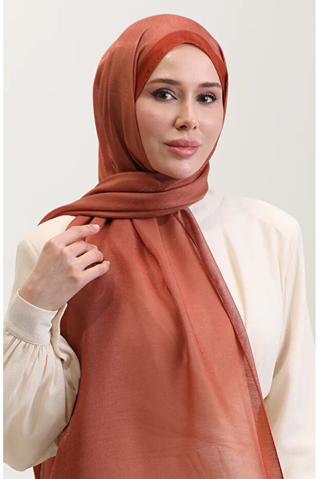 شال كهربيار الفاخر 70274-06 تان