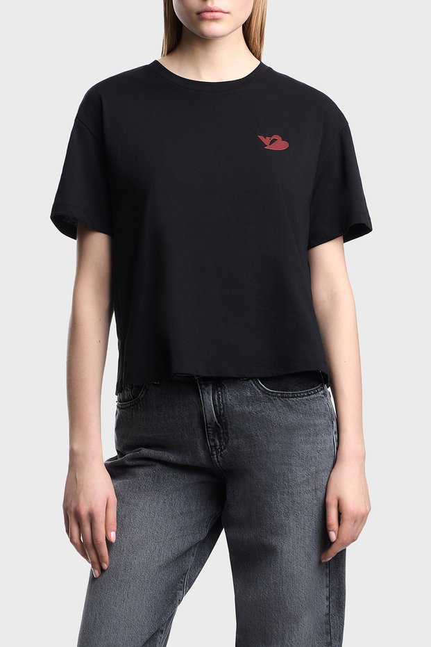 Cotton Relaxed Fit Crew Neck t Shirt t Shirt Ew004385 Af12597 Uc001