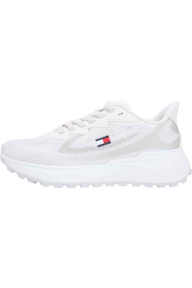 Women's Brand Logo Sneakers in Ecru, Suitable for Daily Use