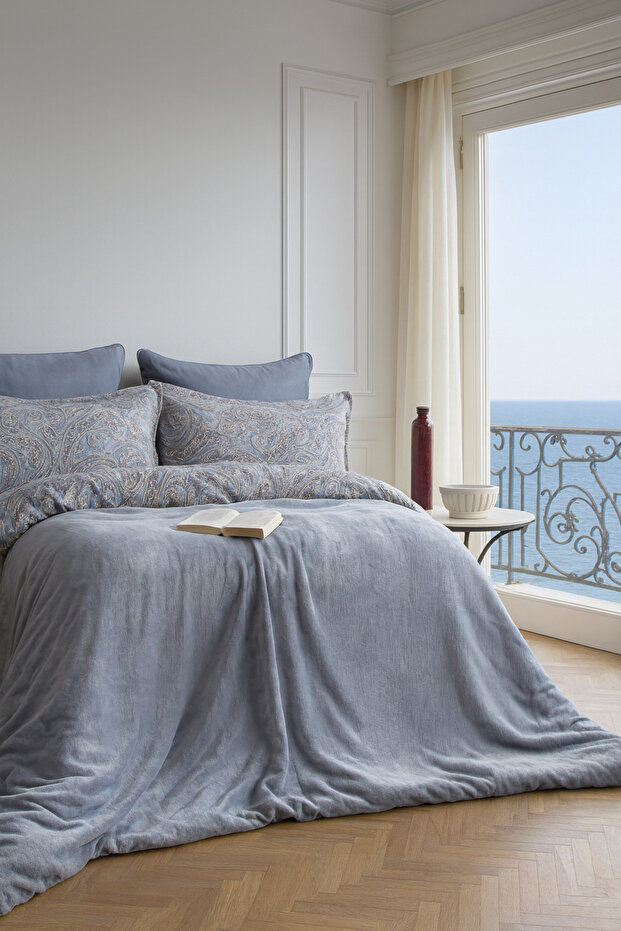 Smoothıe Duvet Cover Set Double Size Melodia Blue