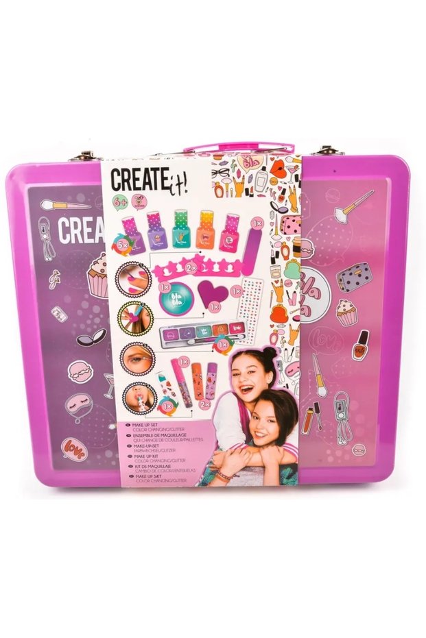 ! Makeup set in metal case