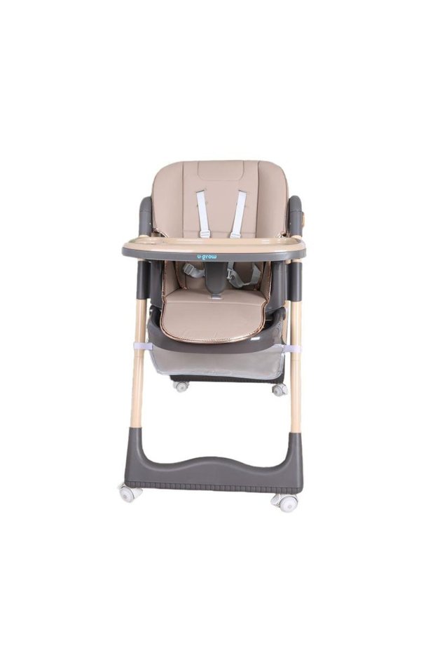 Height-adjustable dining chair4-position adjustable backrestfoldablebrown,