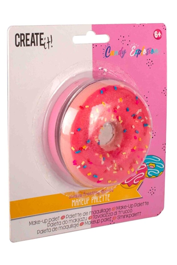 Donut-shaped makeup palettePinkCreate It! - 3