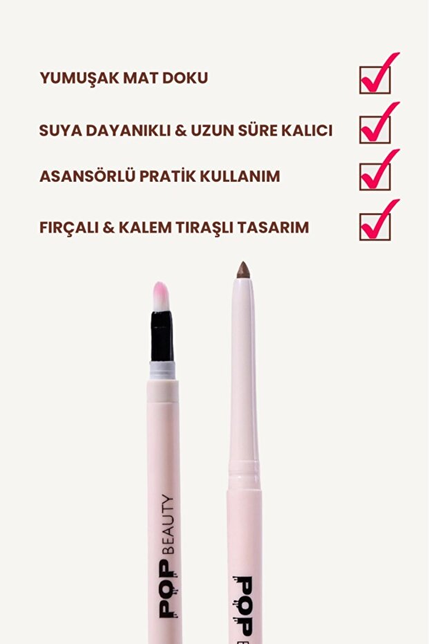 Dudak Kalemi, Suya Dayanıklı, Asansörlü, Waterproof Lıplıner- Mode 8684415590176 - 3