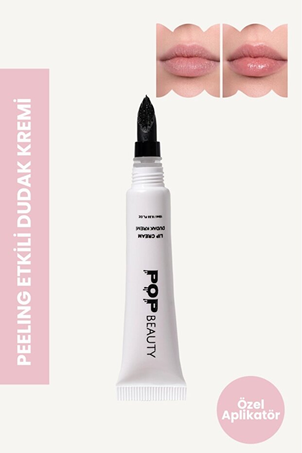Peeling Yapan Dudak Kremi, Dudak Nemlendiricisi, Dudak Balmı (PEMBE) - 1