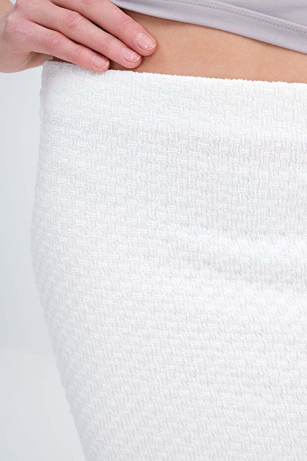 Dokulu Midi Etek E0575 - 3