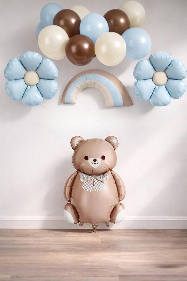 Baby Shower Retro Daisy Themed Baby Boy Celebration Set