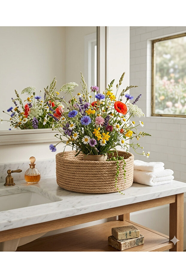 24*8 Multi-Purpose Organizer Basket Towel Holder Organizer