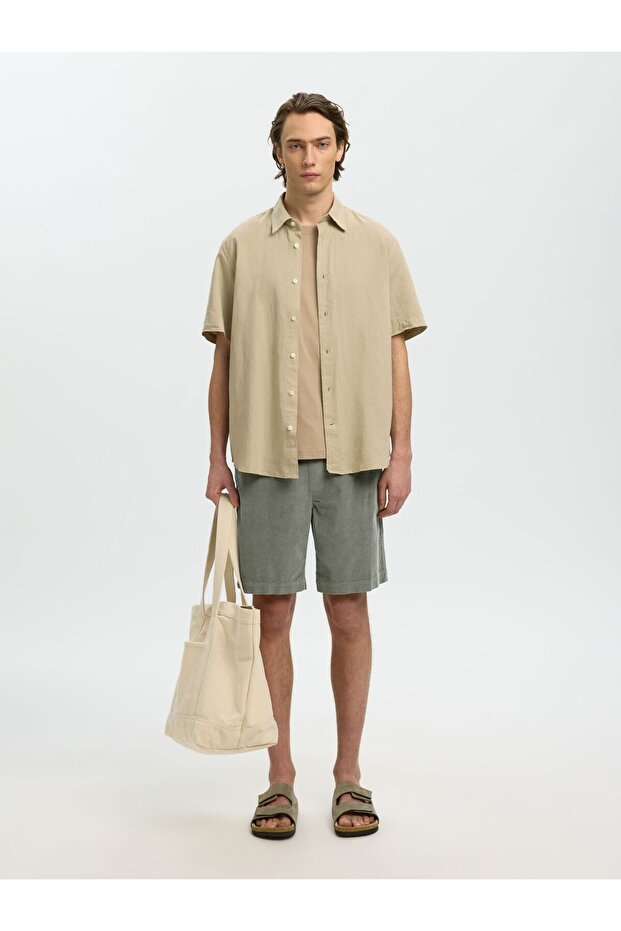Shorts Regular Fit Cord - 4