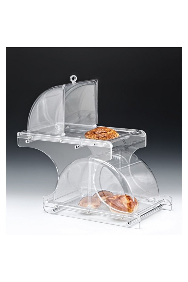 Polycarbonate Double Layer Presentation Stand - 1