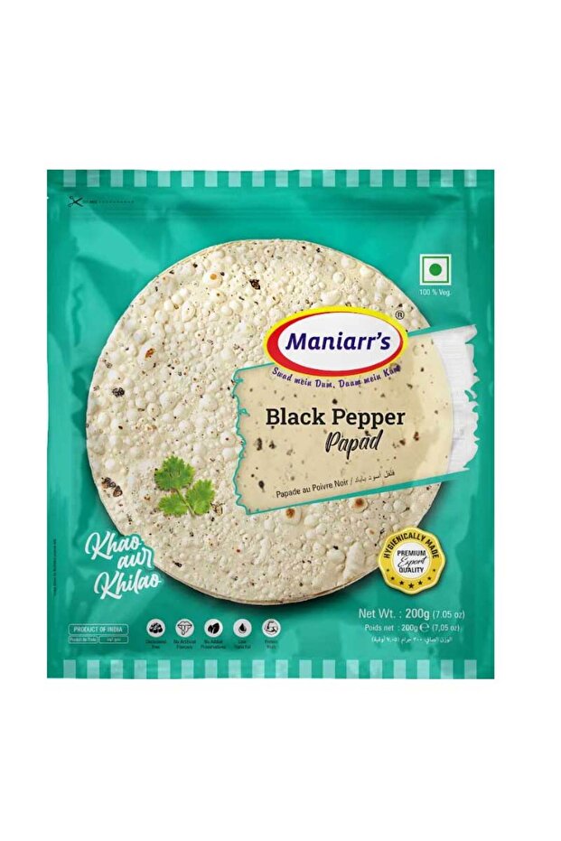 Black Pepper Papad (200g)