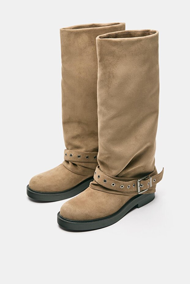 Tokalı çoraplı tayt bot - 4