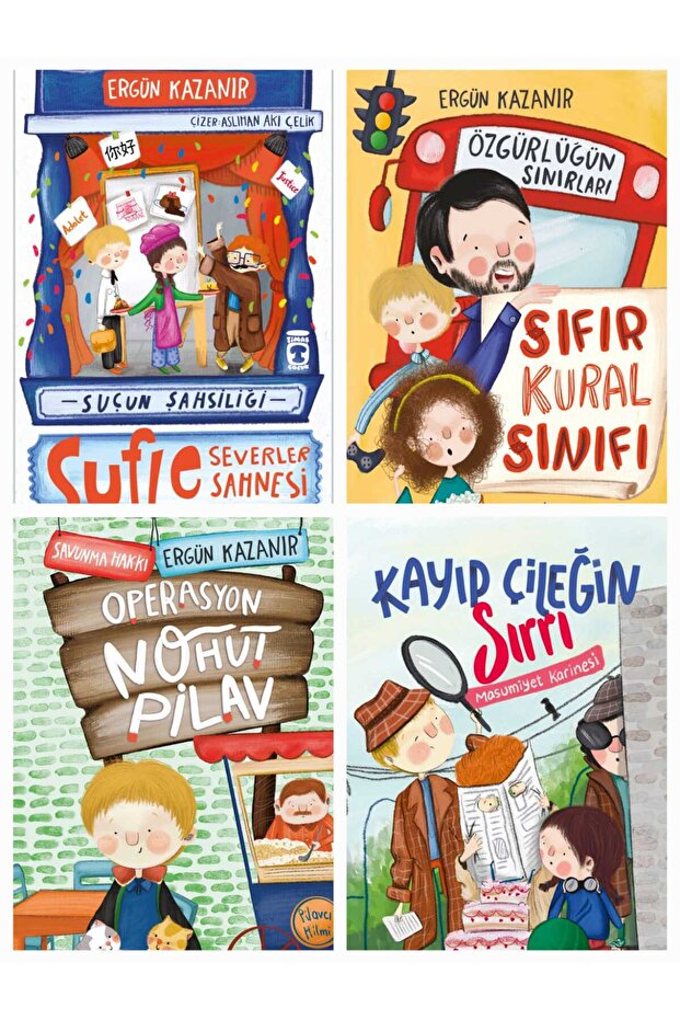 sufle severler & kayıp çileğin sırrı 4 kitap ergün kazanır set