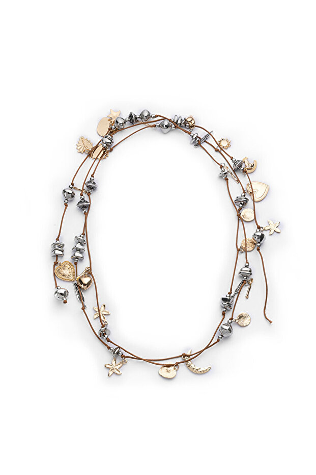 KARMA FİGÜRLÜ İP KOLYE - 1