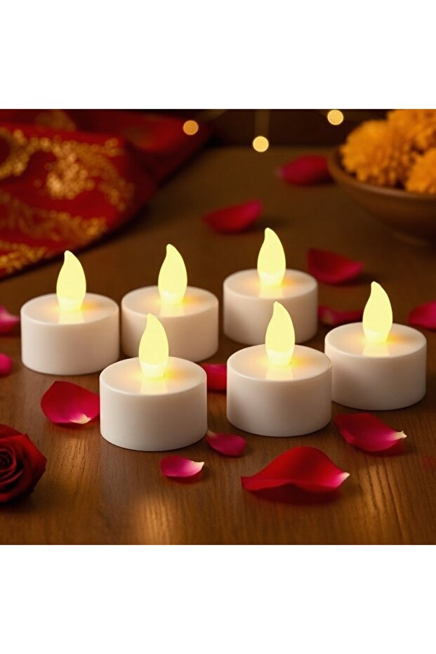 Battery Operated LED Tealight Candles (Pack of 6)