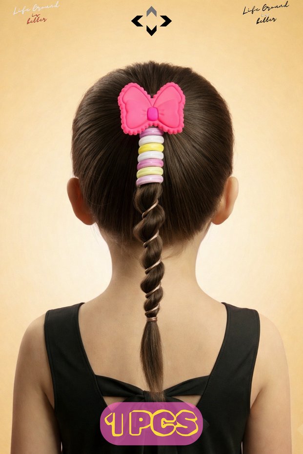 1Pcs Girls' Macaron Hairpin Spiral Hair Clip with Figures Patterned Cute Hair Clips Children's Hair Clips