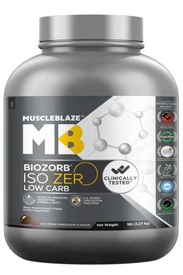 Biozorb Iso-Zero, Low Carb (Ice Cream Chocolate, 5lbs / 2.27kg)