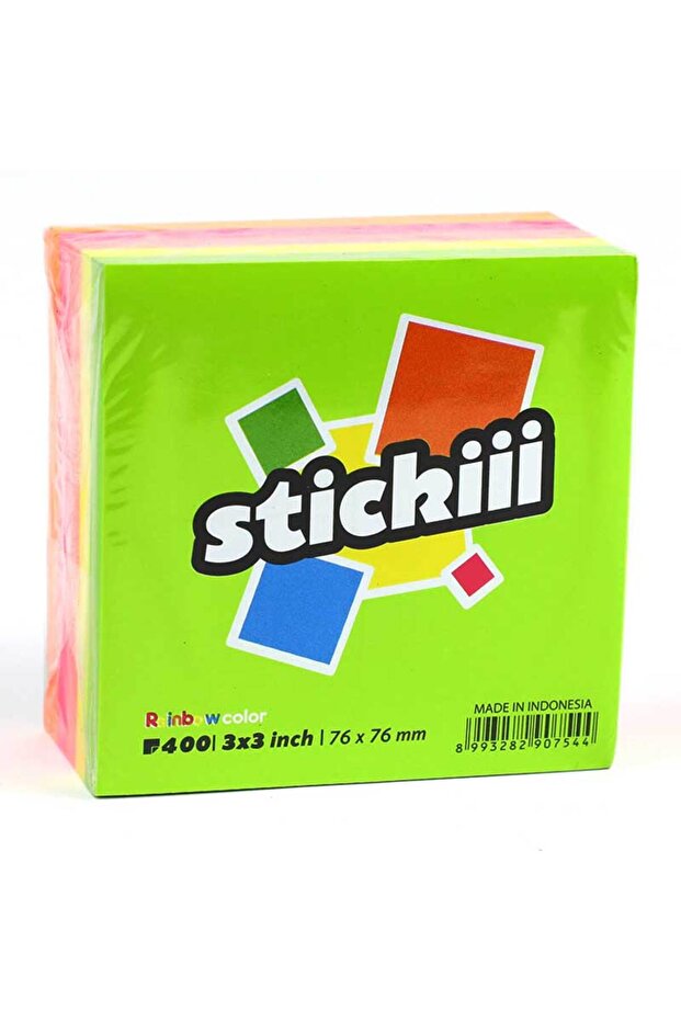 Rainbow Colored Sticky Notes (400 Sheets) - 1