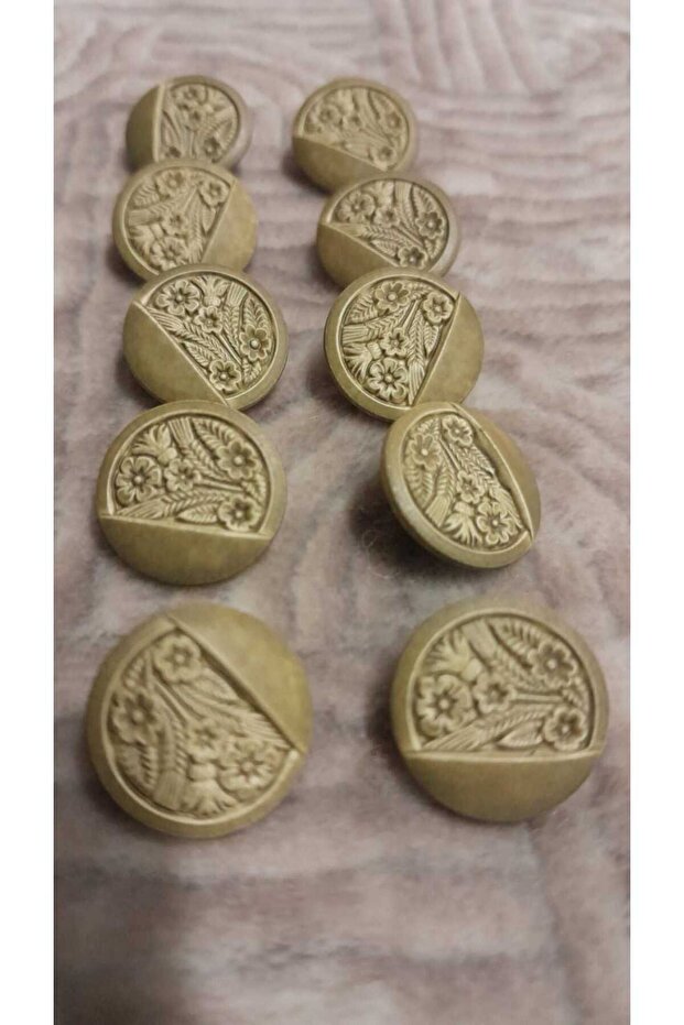 Polyester Button 24 Size 15 mm 10 Pieces
