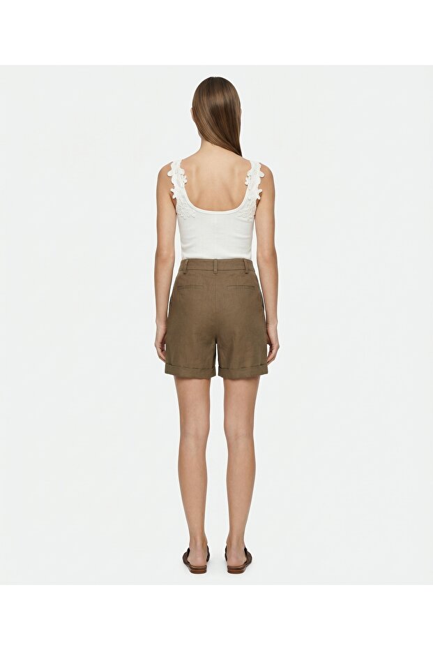 Regular Normal Bel Bermuda/Şort - 5