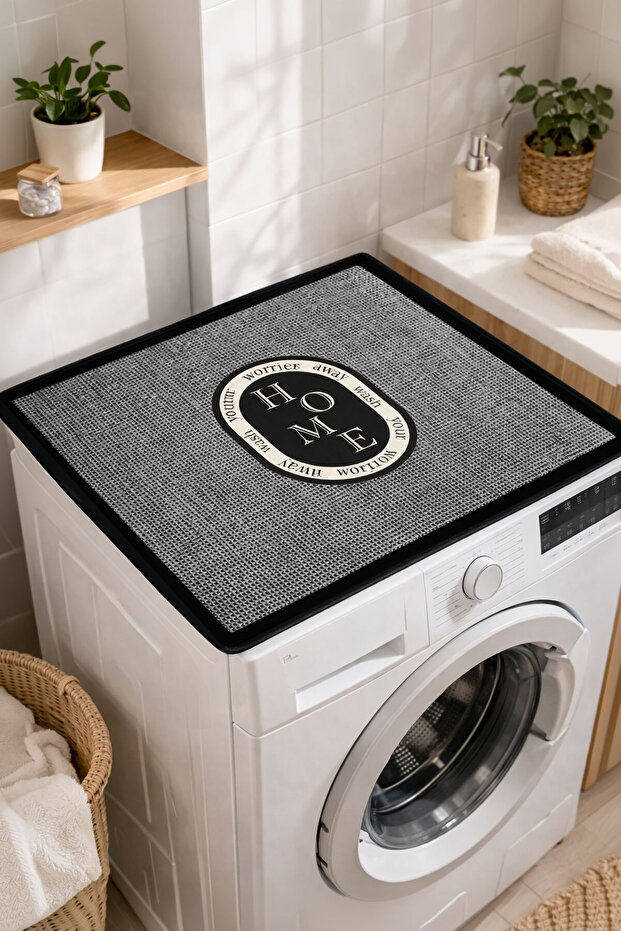 Stain-Resistant, Non-Slip, Washable Washing Machine Dryer Cover & Mat (60X60 cm)