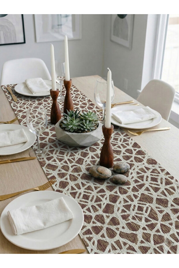 Premium Duck Fabric Liquid Proof Table Runner – Stain Resistant Digital Print Pcs | Different Pattern Options