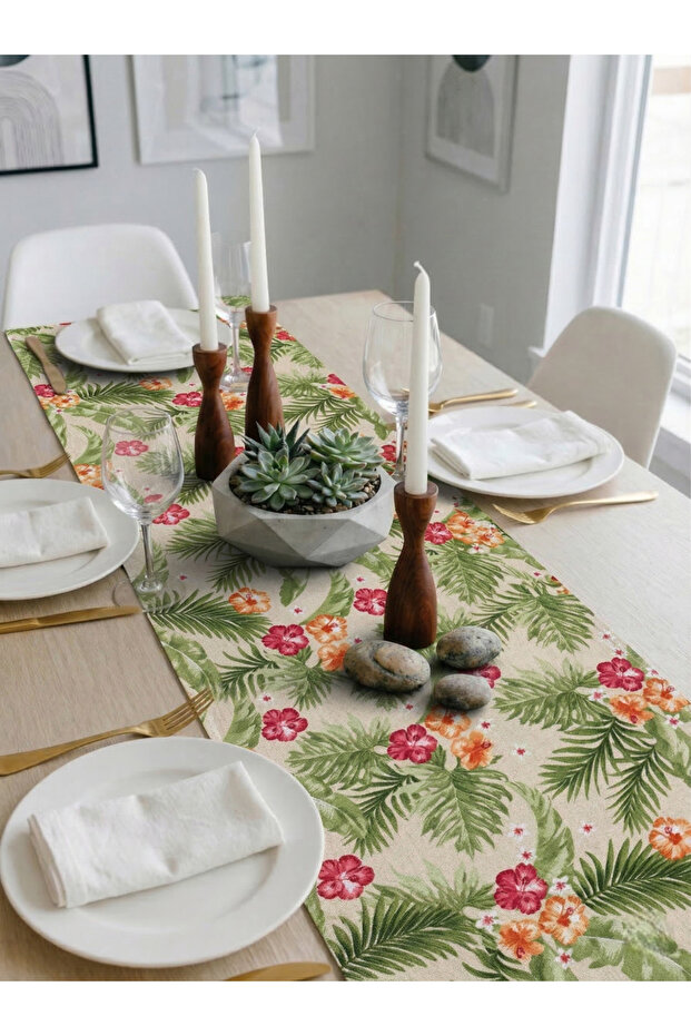 Premium Duck Fabric Liquid Proof Table Runner – Stain Resistant Digital Print Pcs | Different Pattern Options
