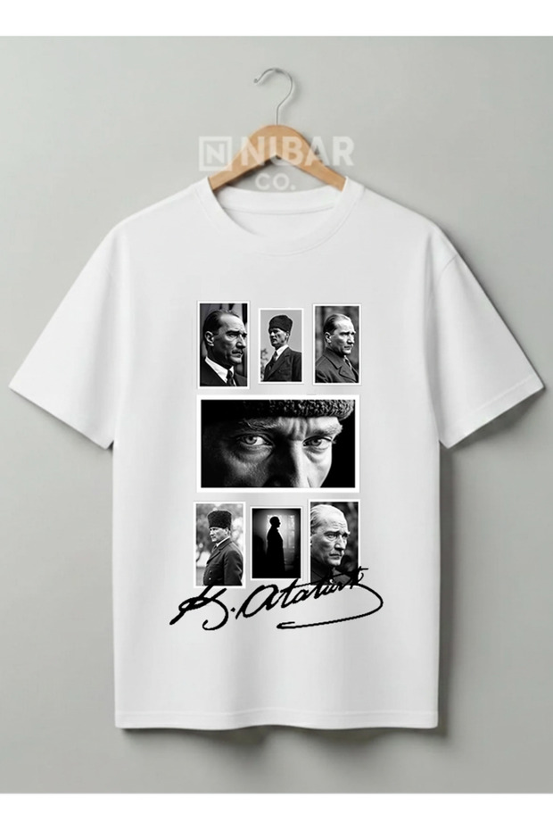 Mustafa Kemal Ataturk Designed Cotton T-Shirt National Holidays Special Series Children & Adult-Unisex