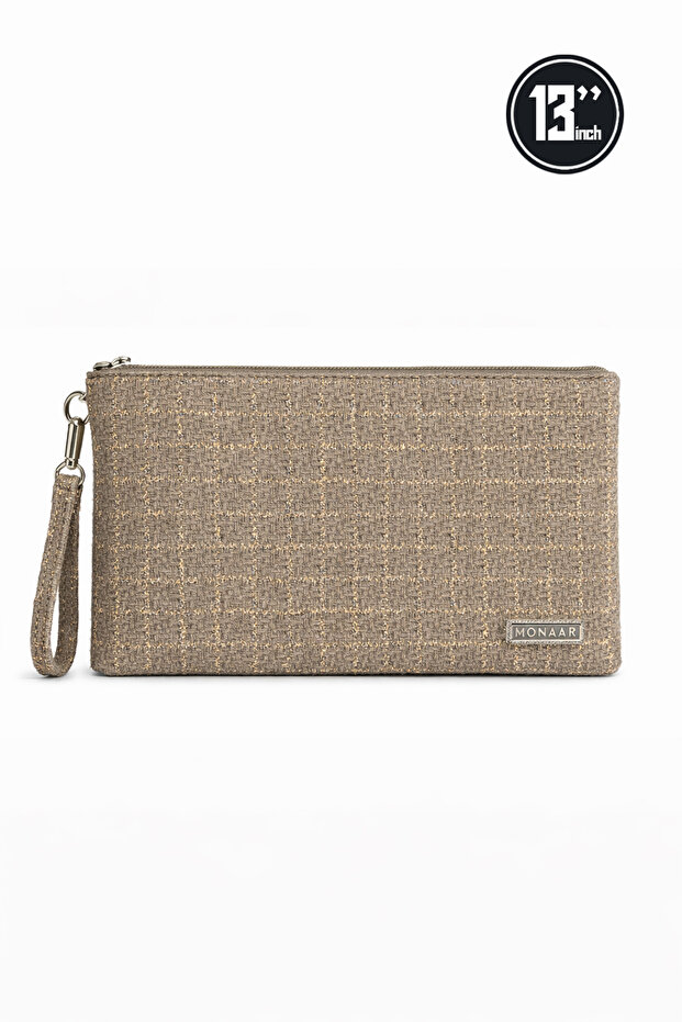 لمّاع جهاز لوحي حقيبة بوصة من نوع Glitter Tweed 13inch حقيبة سي آي بورتيفو كلاتش