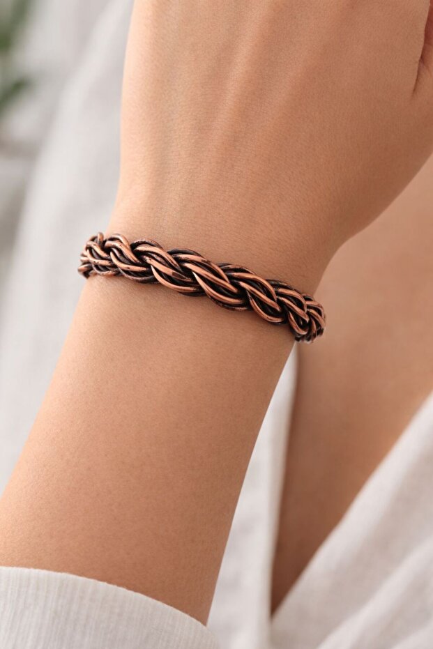 EL ÖRMESİ SAF BAKIR BİLEKLİK - 1