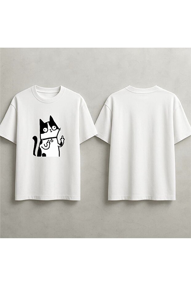 Cat Printed Unisex T-Shirt