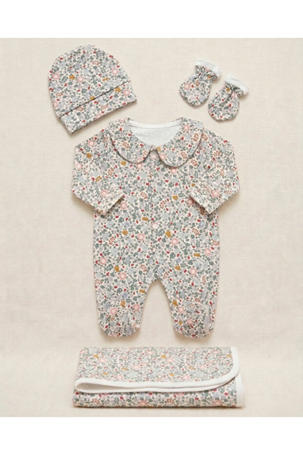 Minelle 4 Piece Hospital Discharge Set 100% Cotton