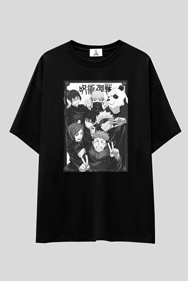 Jujutsu Kaisen T-Shirt | Unisex 100% Cotton Black & White Anime Printed Custom Design Tee