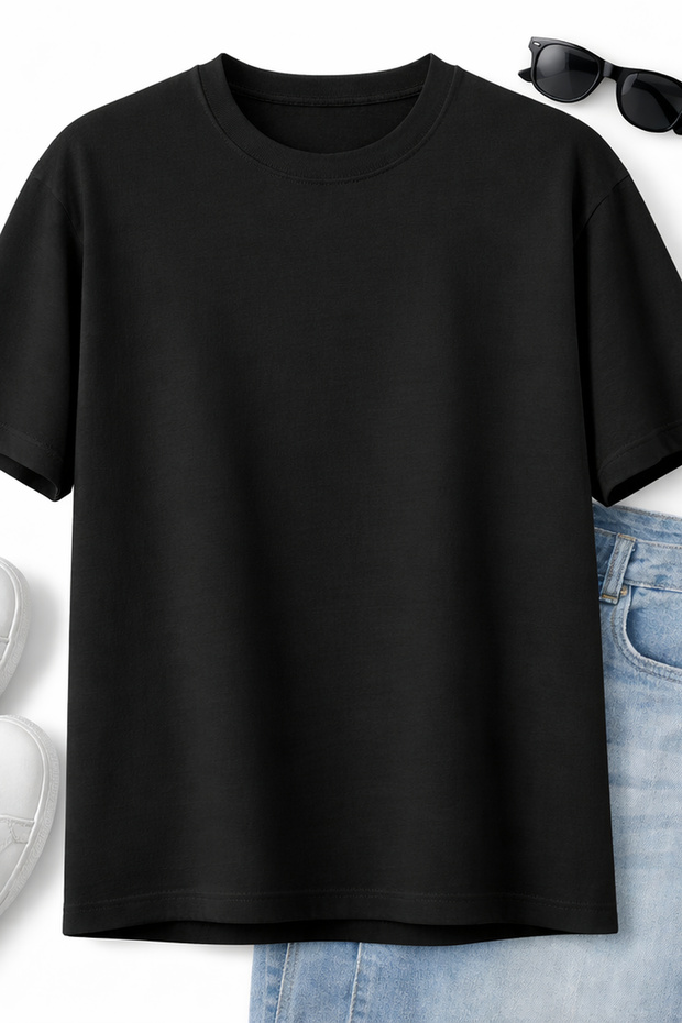 Basic Unisex Cotton T-Shirt – Plain Design Comfortable Fit Casual T-Shirt