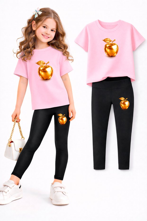 Girl's Leggings and T-Shirt Set/ Mother-Daughter Matching Outfit