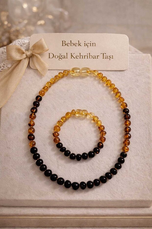 Natural 100% Amber Gemstone Special Design Baby Set