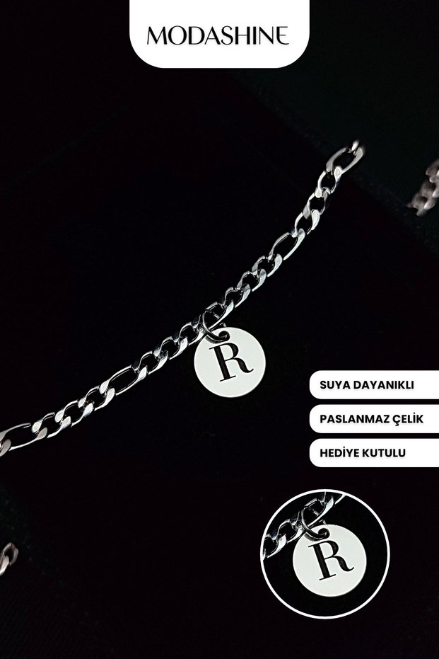 Letter R Bracelet – Stainless Steel Bracelet, Gift for Lover, Spouse, Mother, Father, Friend