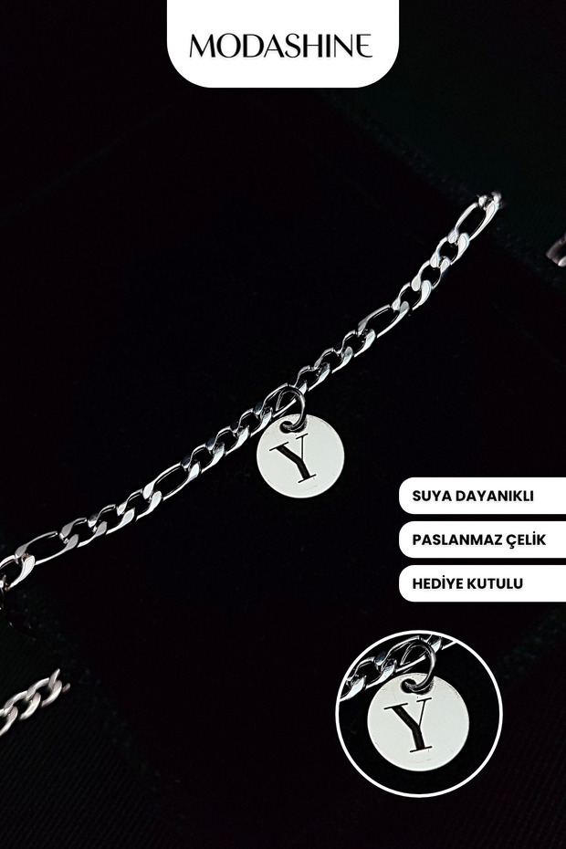 Y Letter Bracelet Stainless Steel Gift Boxed for Lover, Spouse, Mother, Father, Friend
