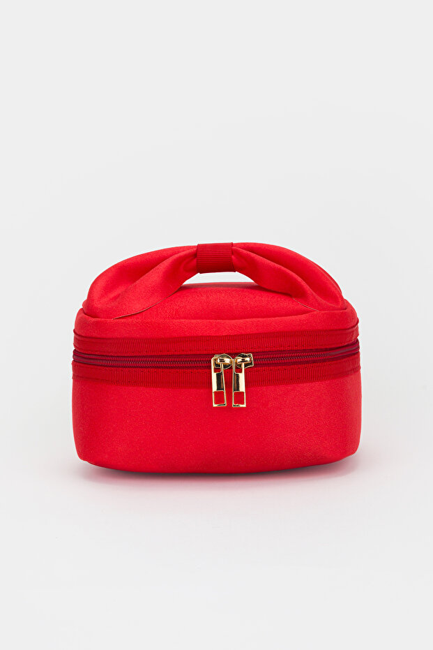 Medium Size Ribbon Makeup Bag Cosmetic Organizer Travel Bag
