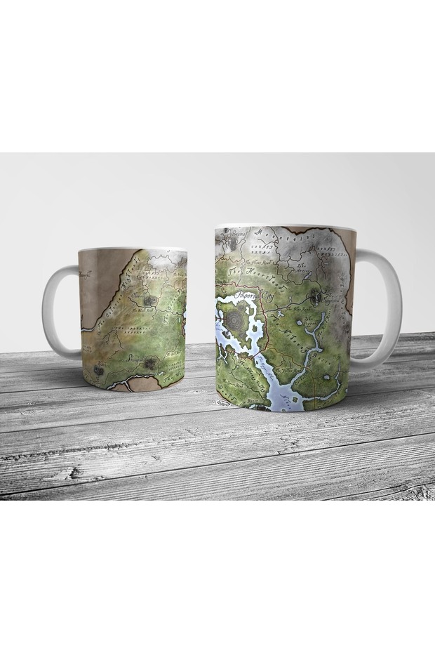 The Elder Scrolls Iv: Oblivion Map Mug Cup
