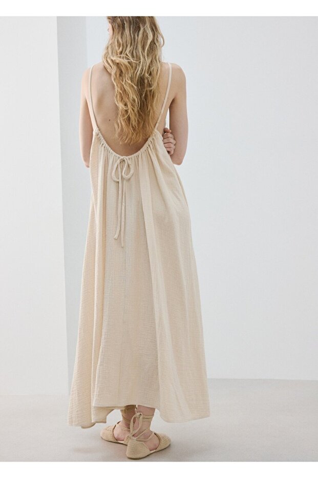 Uzun şifon elbise - 4