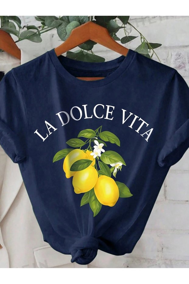 Lemon Print, Women's T-Shirt (Female)