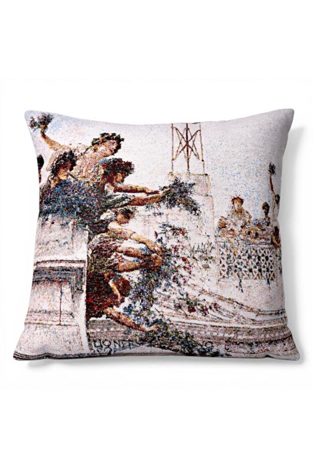 Goblen Kırlent Pillow Case 43X43 cm Decorative Pillow Case (Without Inner Filling)