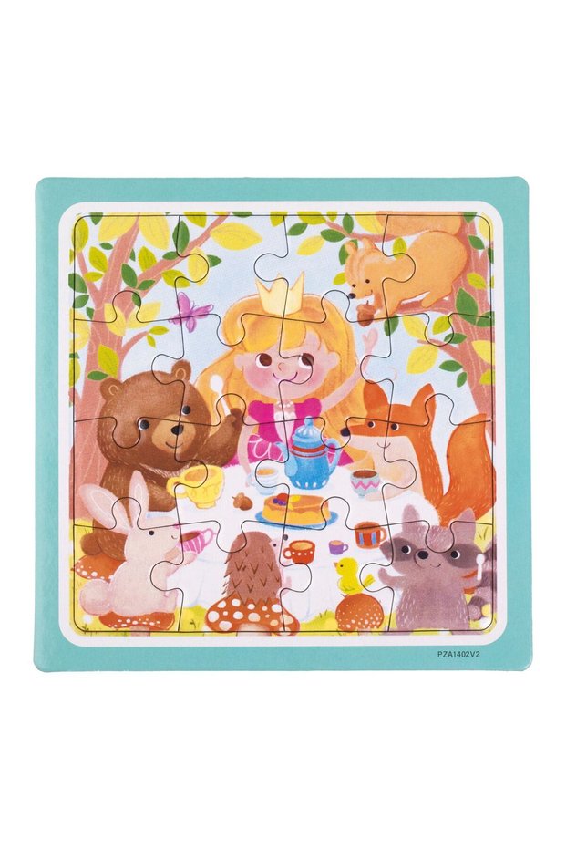 Mini Puzzle with Forest Pattern (16 Pieces) 15x15cm