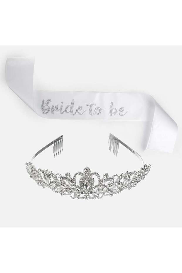 Set Tiara & Esarfa "Bride to Be" - 2