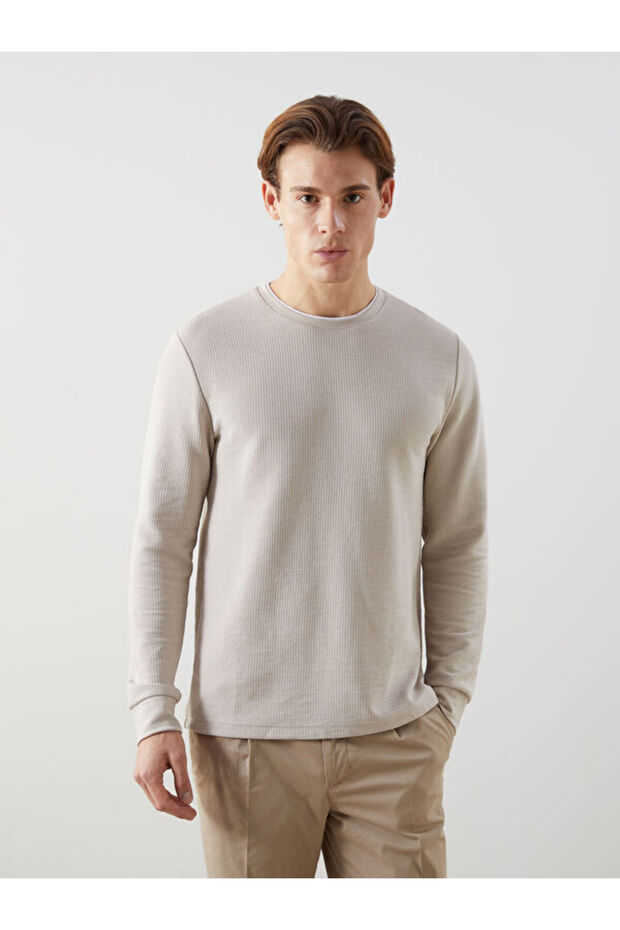 Esvab • Modern & Distinctive Zero Roba Collar Long Sleeve Men's Sweatshirt