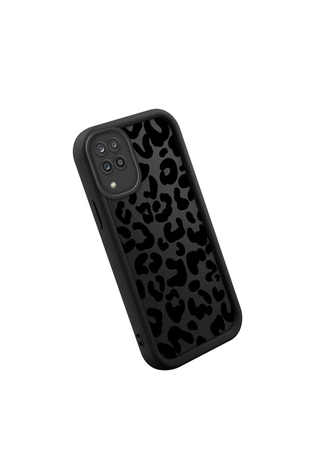 Samsung Galaxy A12/M12 Compatible High Quality Tiger Pattern Black Case