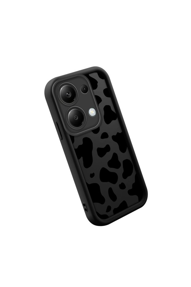 Redmi Note 14S Compatible High-Quality Tiger Pattern Black Case